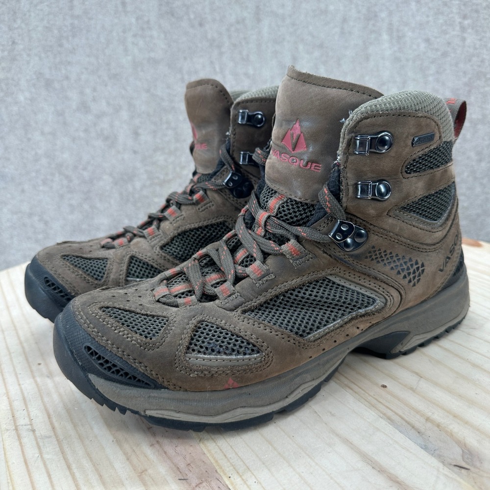Vasque Breeze III GTX Mens 8 WIDE Hiking Boots Brown GORE-TEX Waterproof Vibram